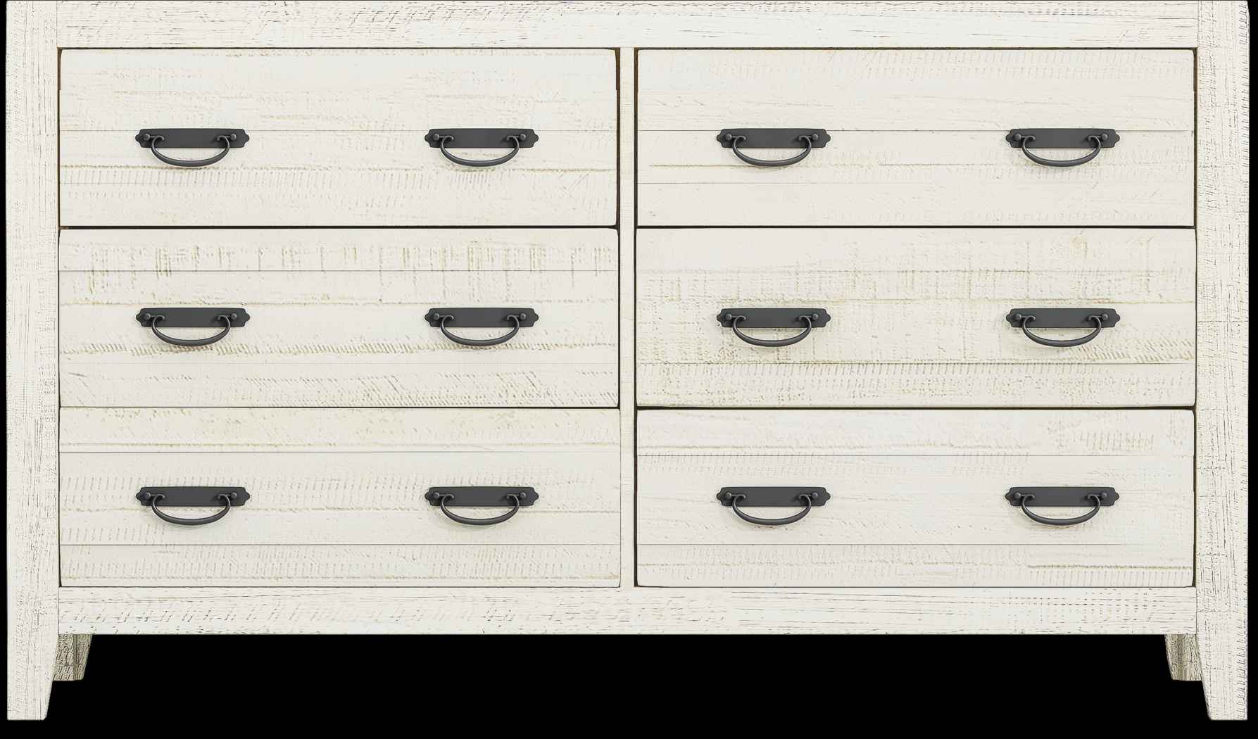 Palm Grove White 8 Pc Queen Panel Bedroom - Thumbnail - Image 6