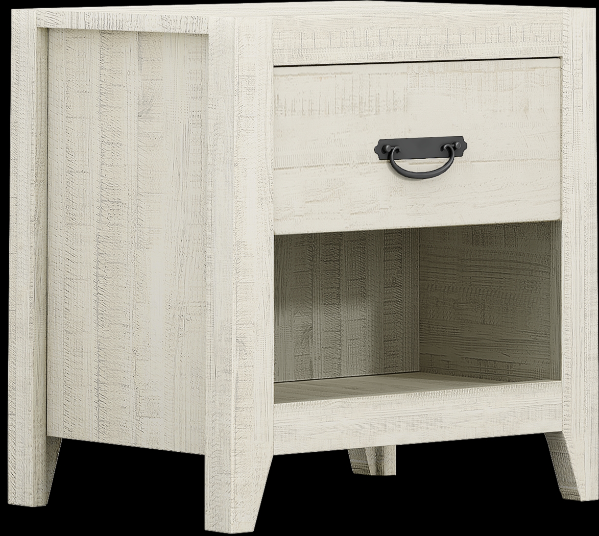 Palm Grove White 7 Pc Queen Panel Bedroom - Thumbnail - Image 9