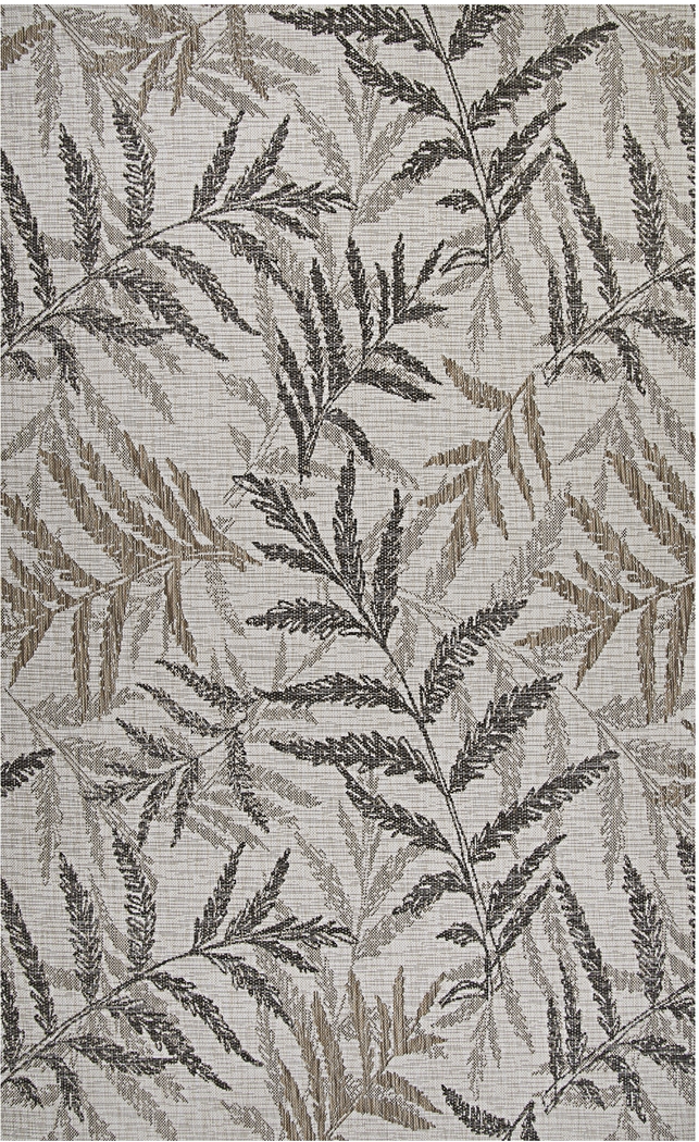 Palm Way Brown 7'10 x 10'9 Indoor/Outdoor Rug - Thumbnail - Image 1