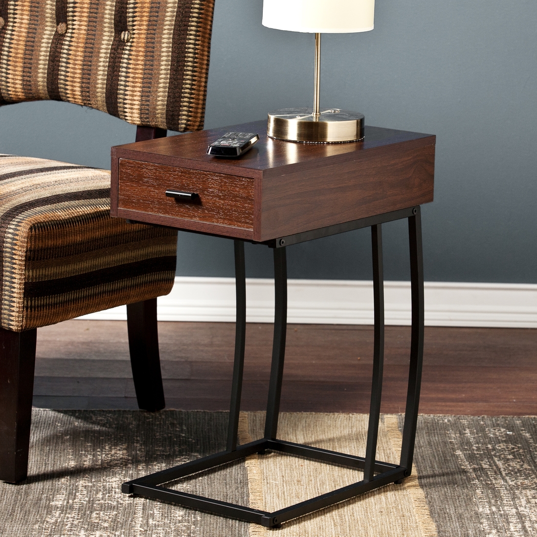 Palmcrest Walnut Accent Table - Thumbnail - Image 2