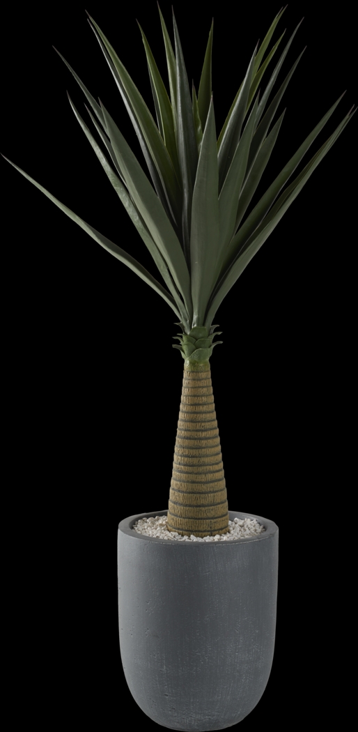 Palmdale Green 48 in. Artificial Sisal Tree in Gray Planter - Thumbnail - Image 1