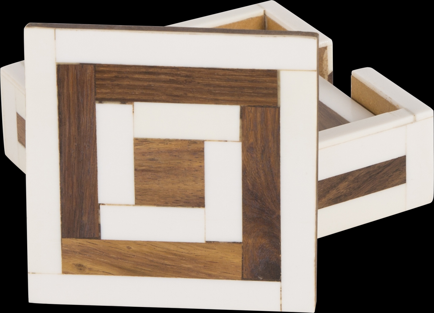 Palmdate White Coaster, Set of 4 - Thumbnail - Image 4