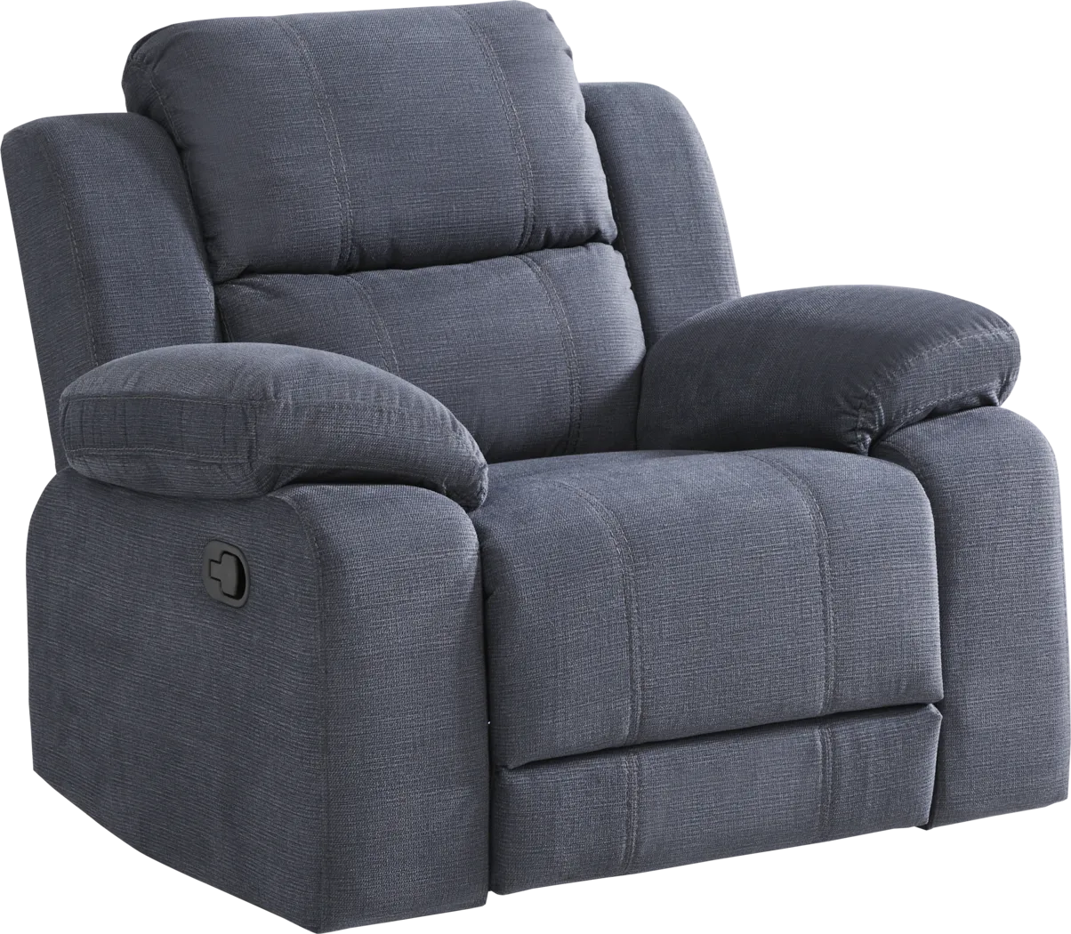Palmer Point Blue Glider Recliner - Thumbnail - Image 2