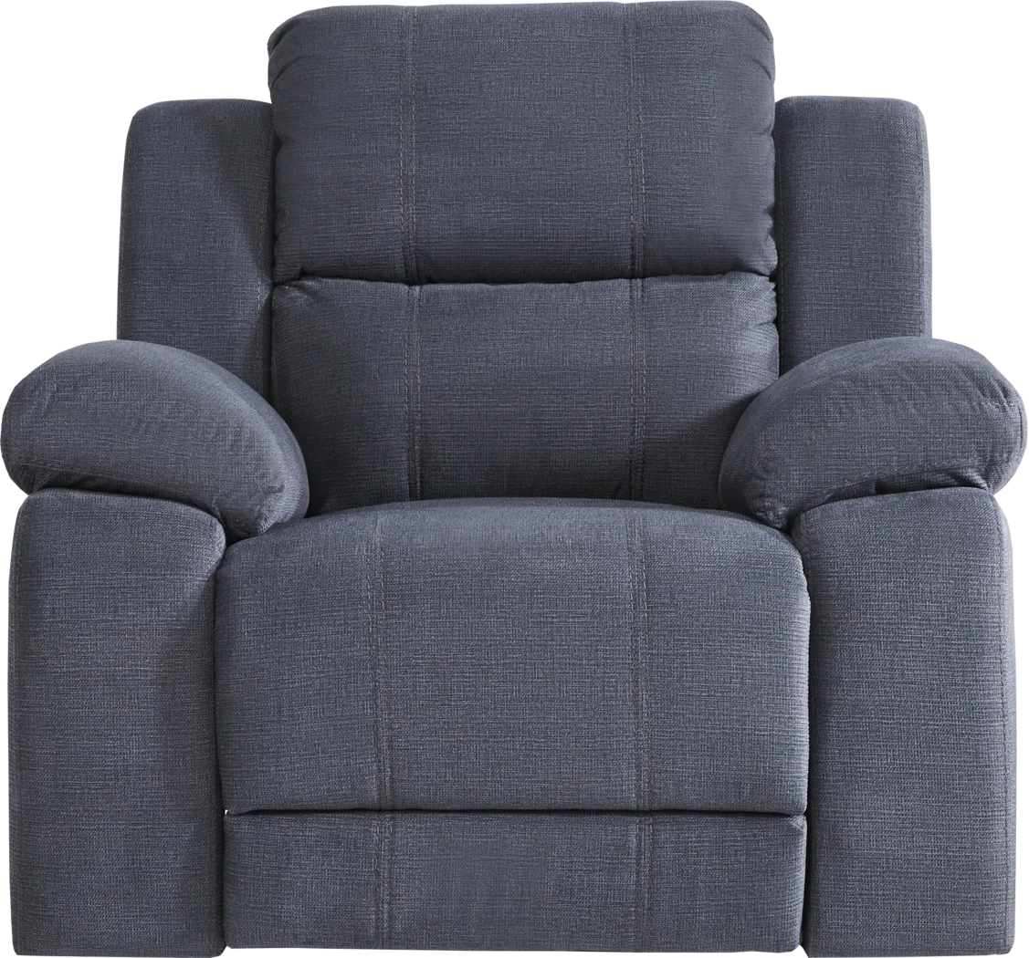 Palmer Point Blue Glider Recliner - Thumbnail - Image 1