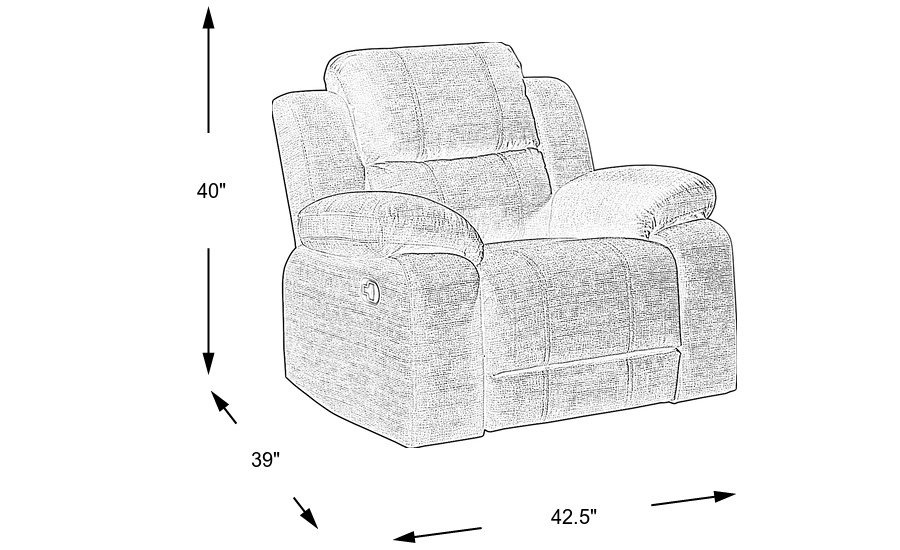Dimension Image. Please refer to the Dimension Tab on this page for dimension details.