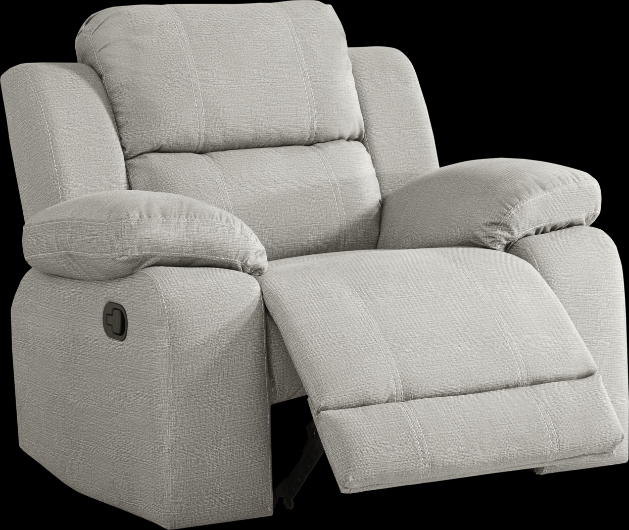 Palmer Point Gray Glider Recliner - Thumbnail - Image 3