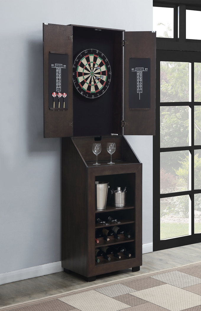 Palmeston Brown Dartboard Cabinet - Thumbnail - Image 2