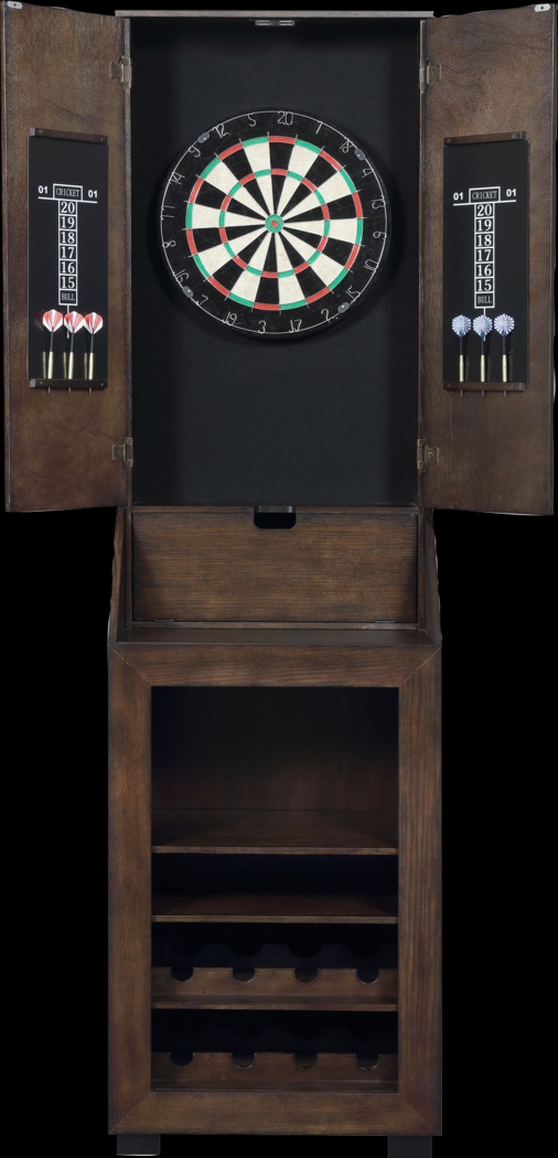 Palmeston Brown Dartboard Cabinet - Thumbnail - Image 1