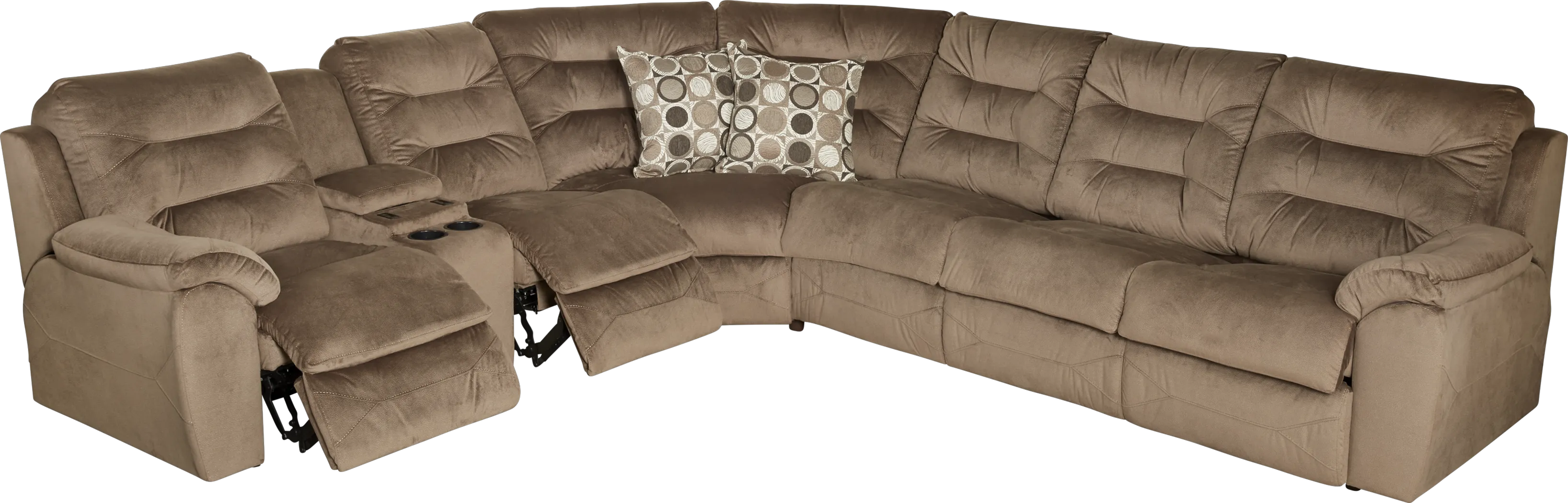 Palmetto 3 Pc Sleeper Sectional - Thumbnail - Image 2