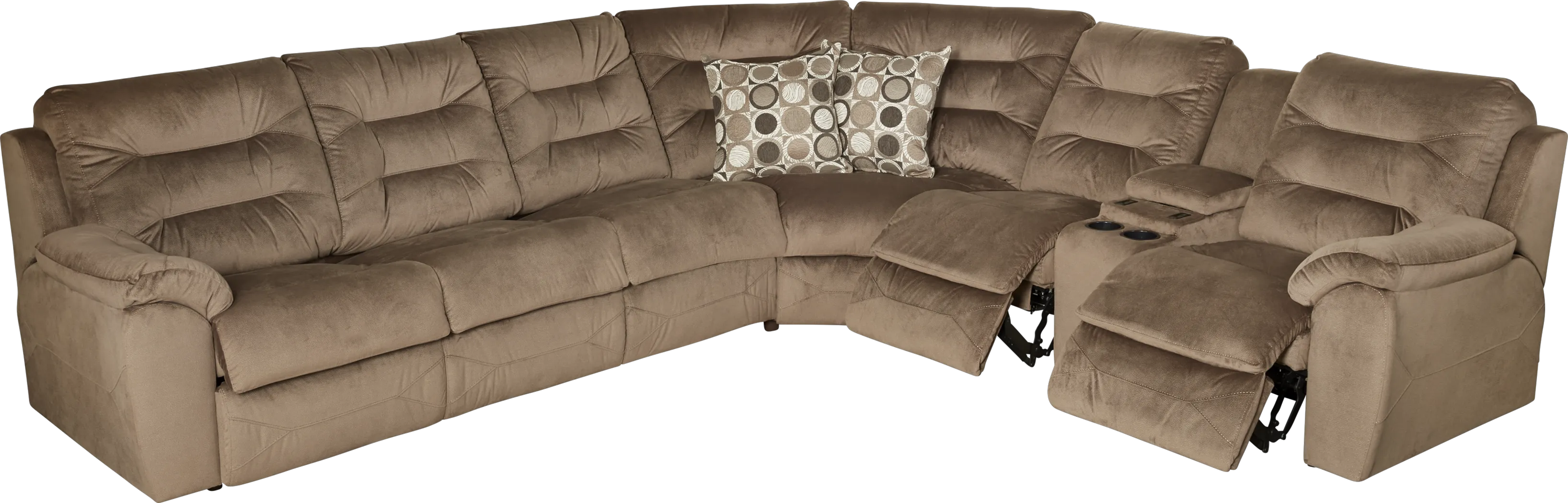 Palmetto 3 Pc Sleeper Sectional - Thumbnail - Image 1