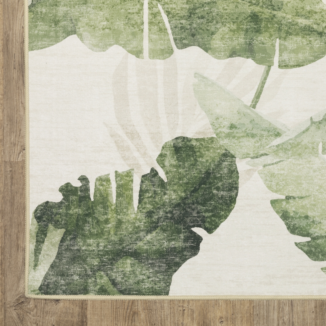 Palmradio Green 5' x 7' Rug - Thumbnail - Image 3