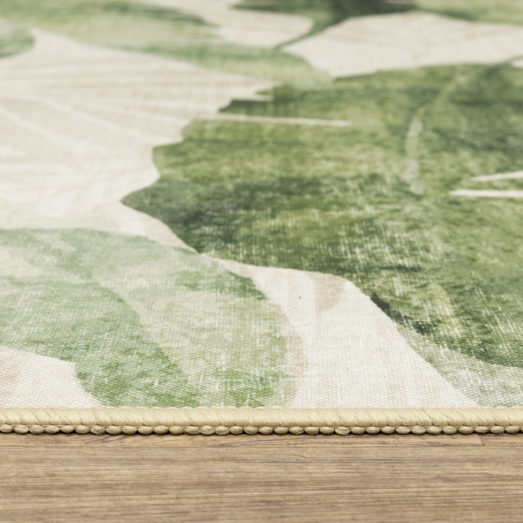 Palmradio Green 5' x 7' Rug - Thumbnail - Image 5