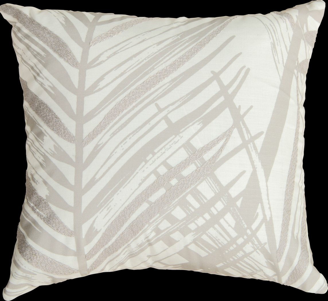 Palmus Gray Indoor/Outdoor Accent Pillow - Thumbnail - Image 1