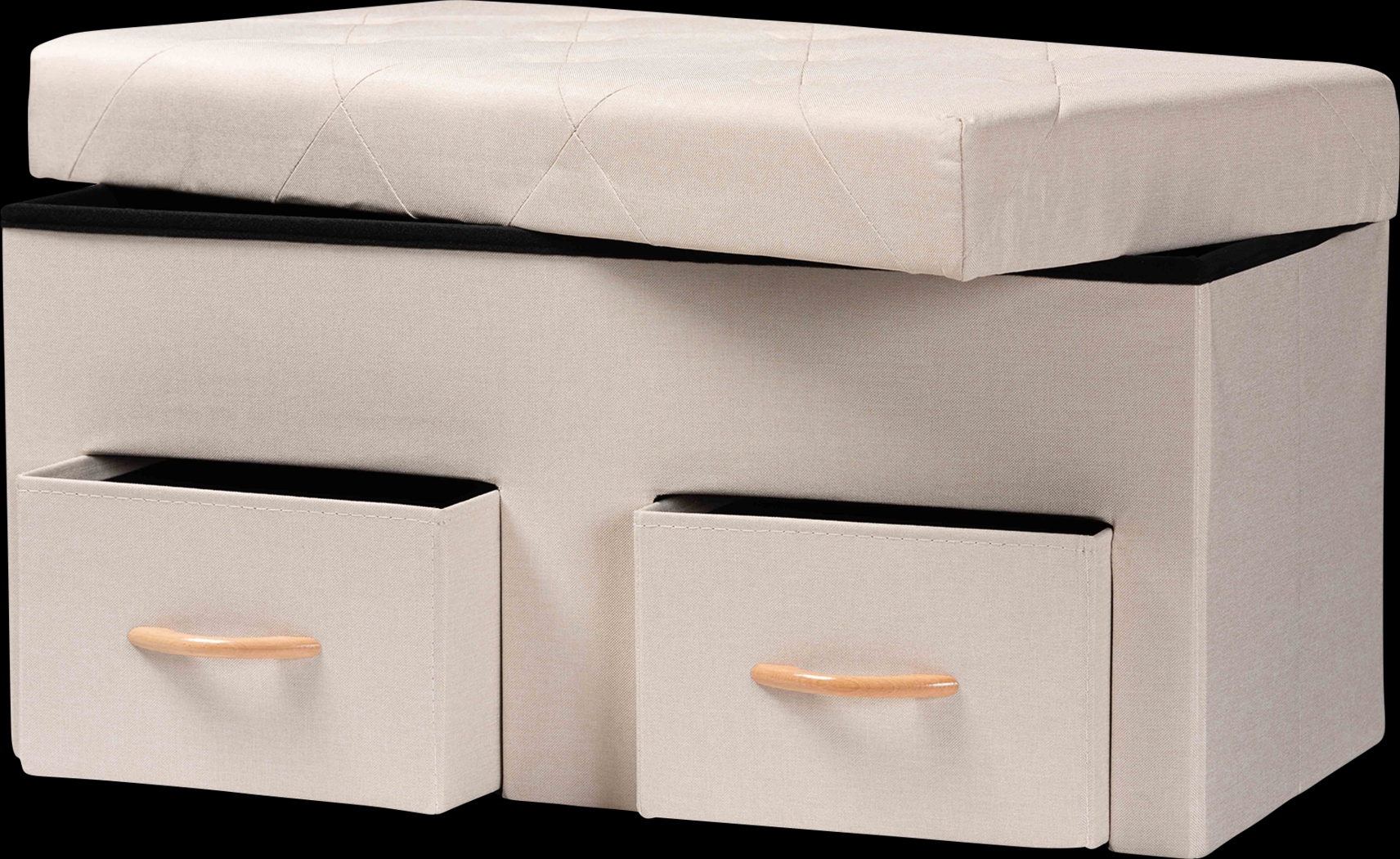 Palmya Beige Ottoman - Thumbnail - Image 2