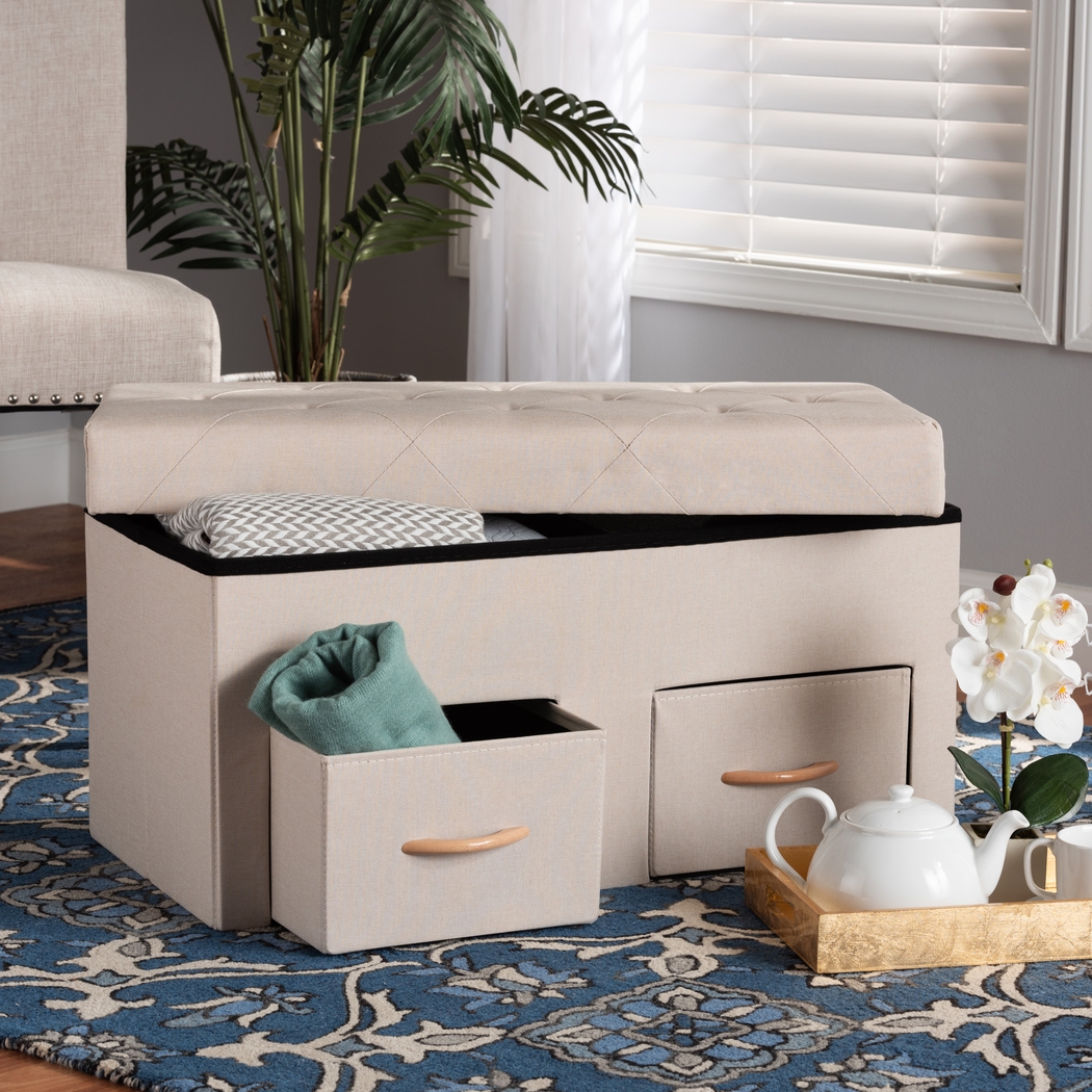 Palmya Beige Ottoman - Thumbnail - Image 8