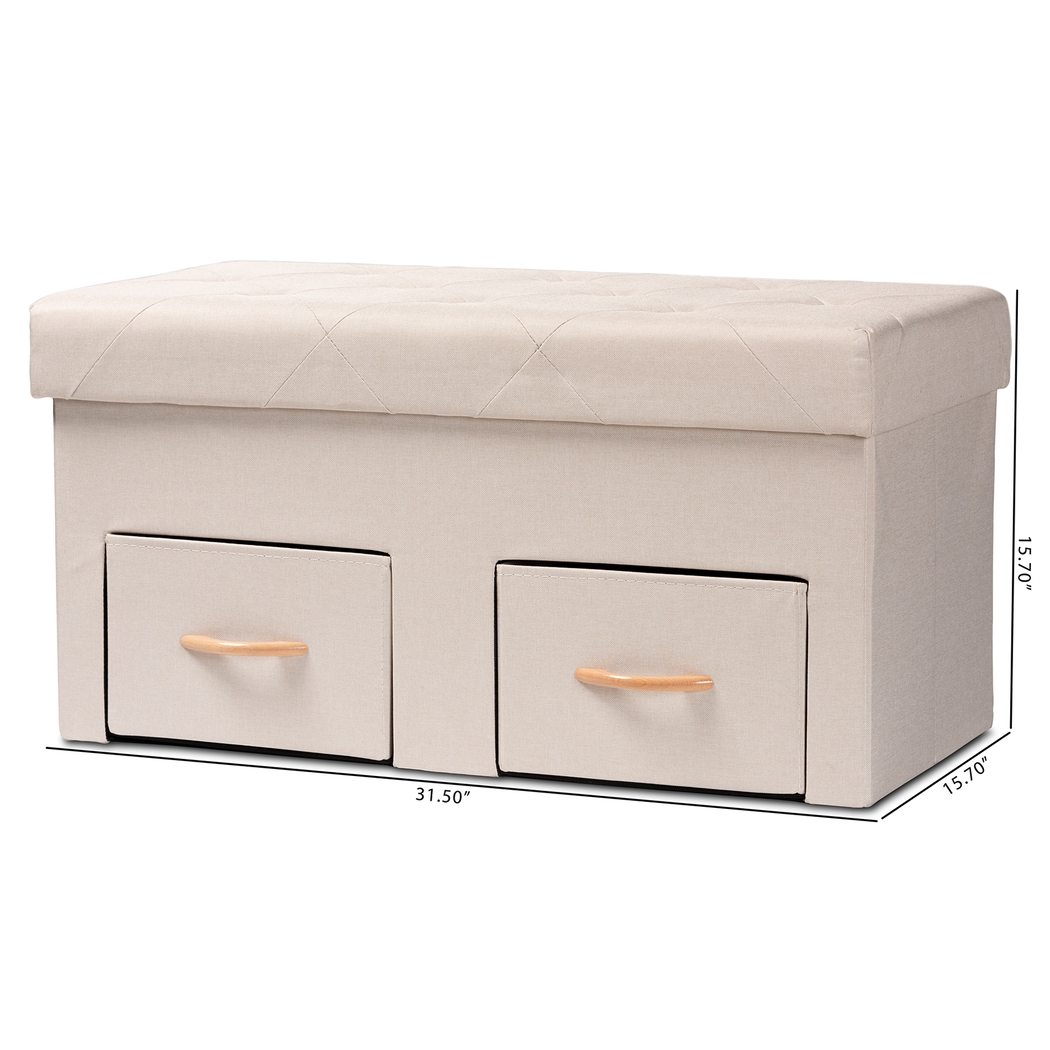 Palmya Beige Ottoman - Thumbnail - Image 9