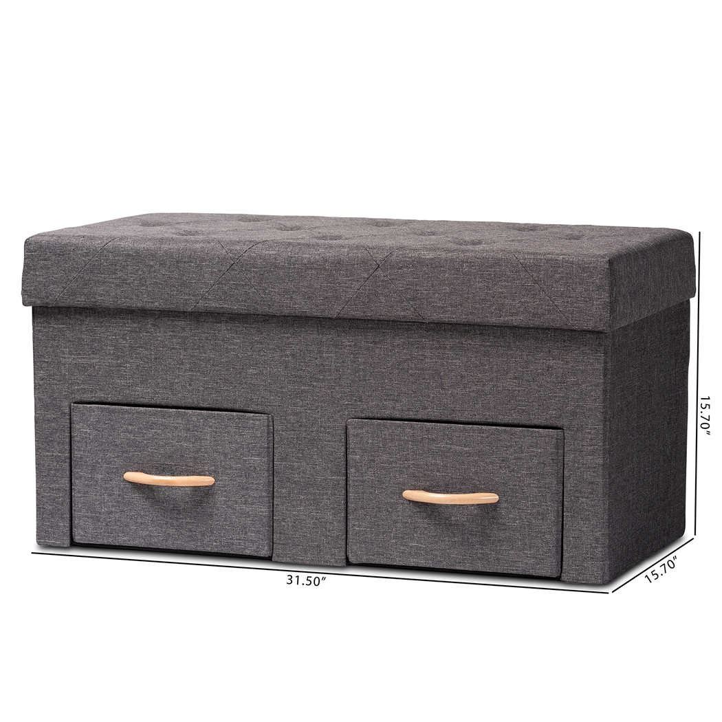Palmya Dark Gray Ottoman - Thumbnail - Image 9