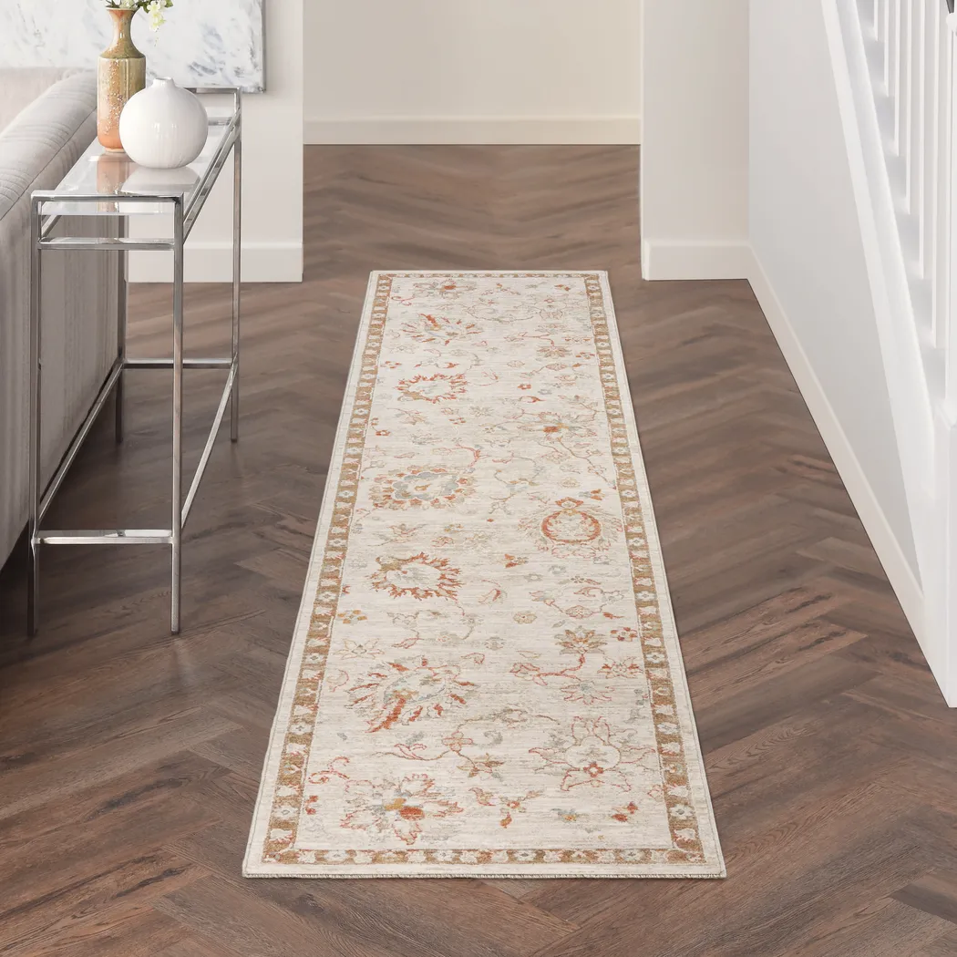 Palmyri Beige 2'3 x 10'2 Runner Rug - Thumbnail - Image 2