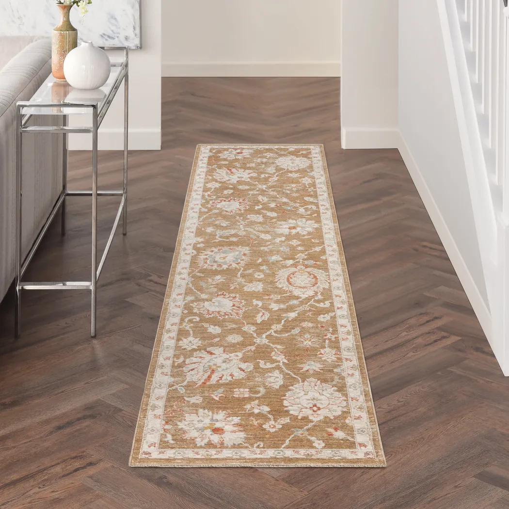 Palmyri Brown 2'3 x 10'2 Runner Rug - Thumbnail - Image 2