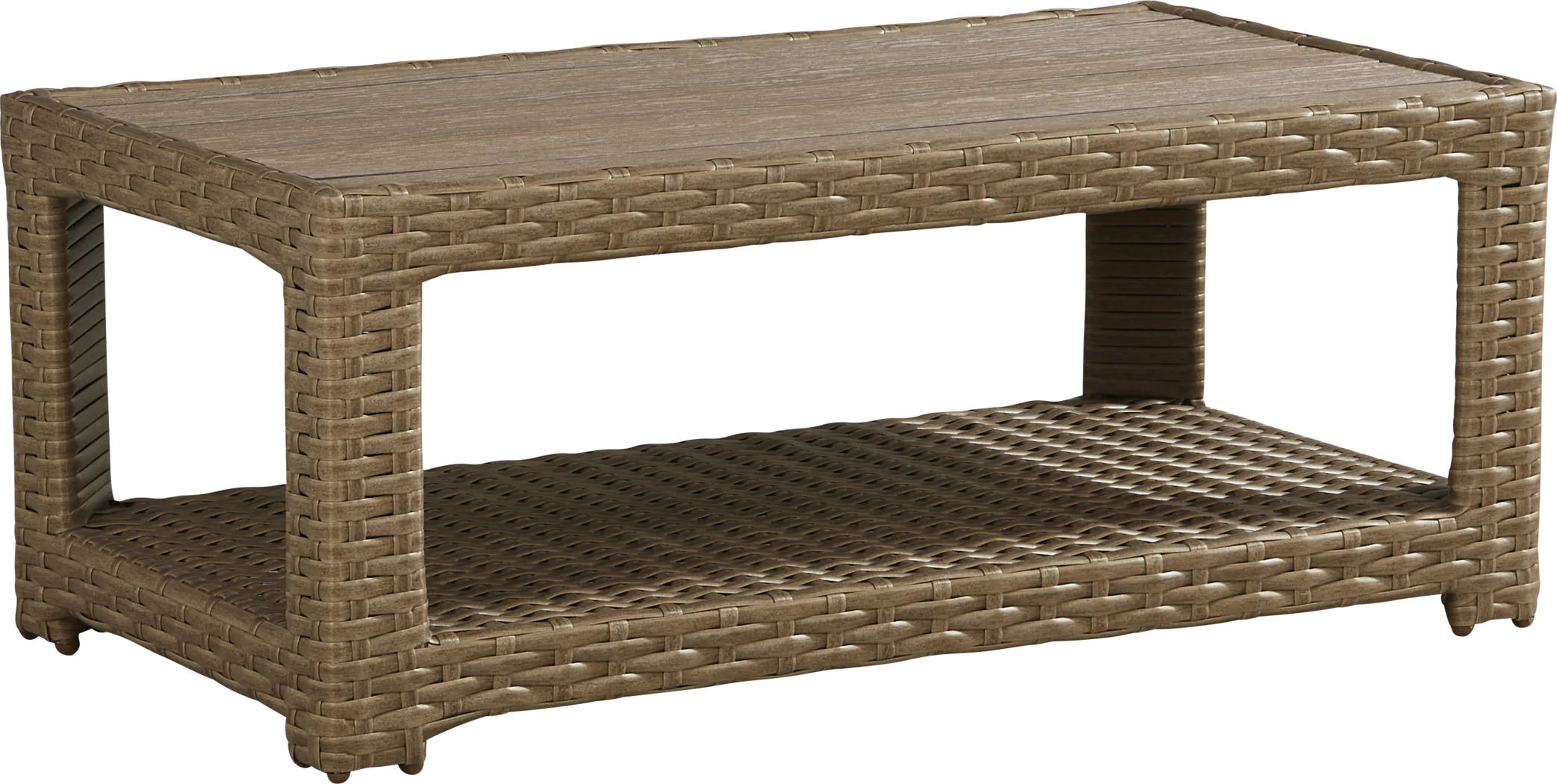 Paloma Brown Outdoor Cocktail Table - Thumbnail - Image 1