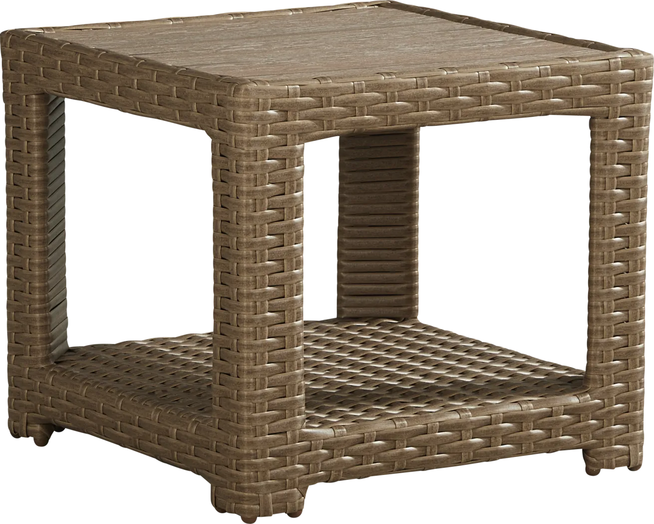 Paloma Brown Outdoor End Table - Thumbnail - Image 1