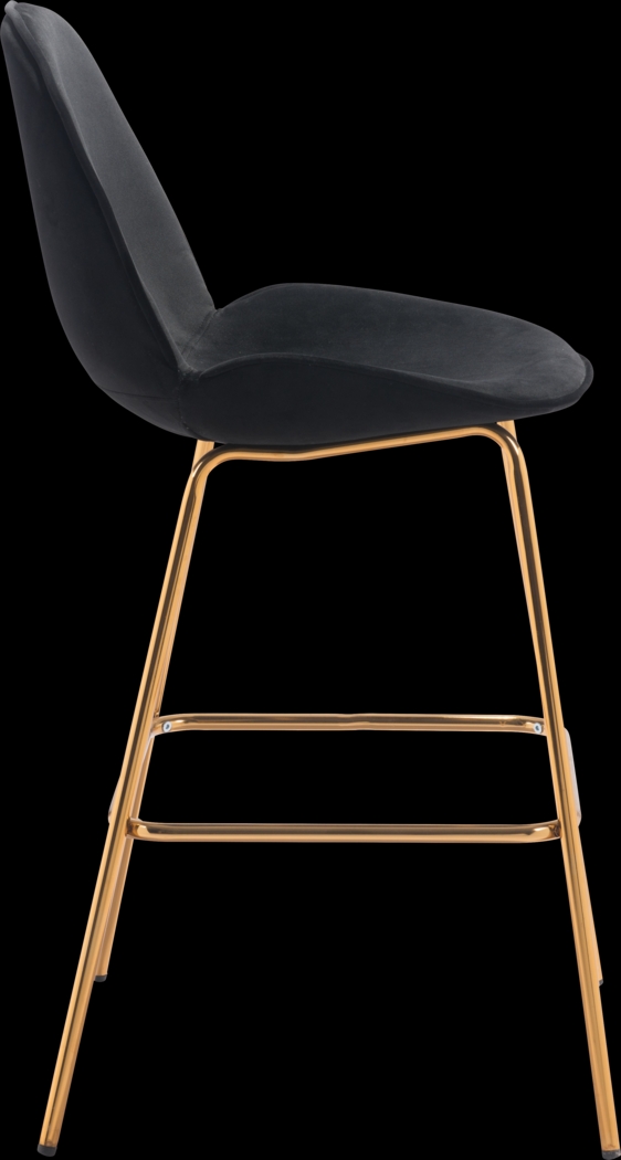 Palou Black Barstool, Set of 2 - Thumbnail - Image 2