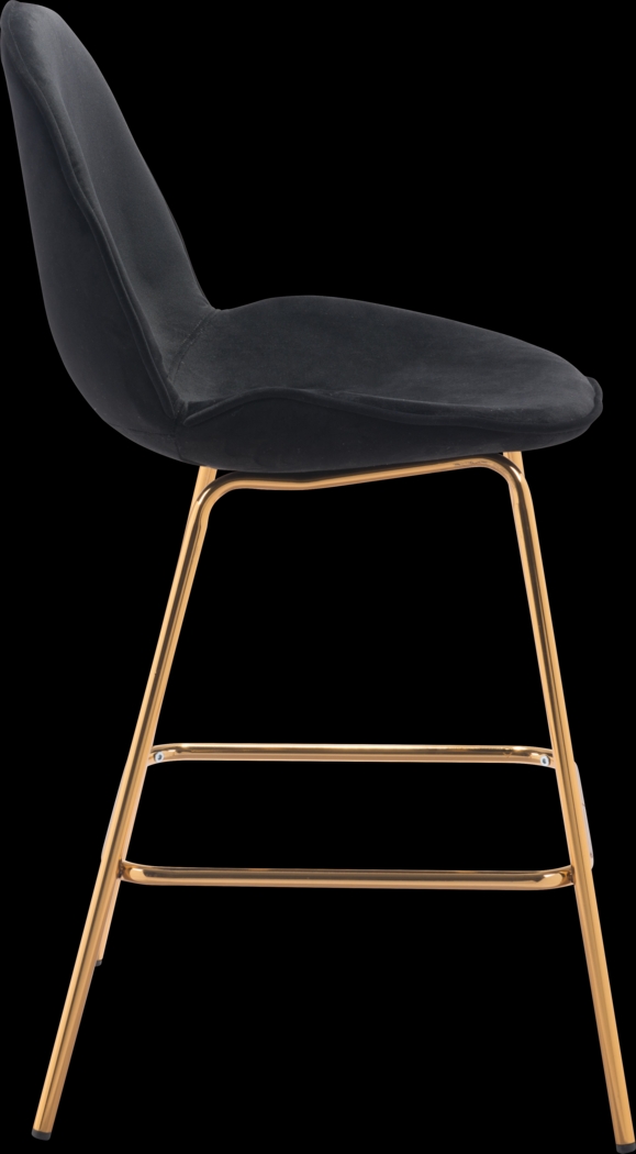 Palou Black Counter Height Stool, Set of 2 - Thumbnail - Image 2