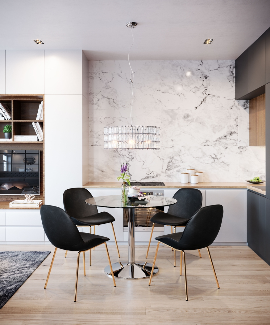 Palou Black  Side Chair, Set of 2 - Thumbnail - Image 6