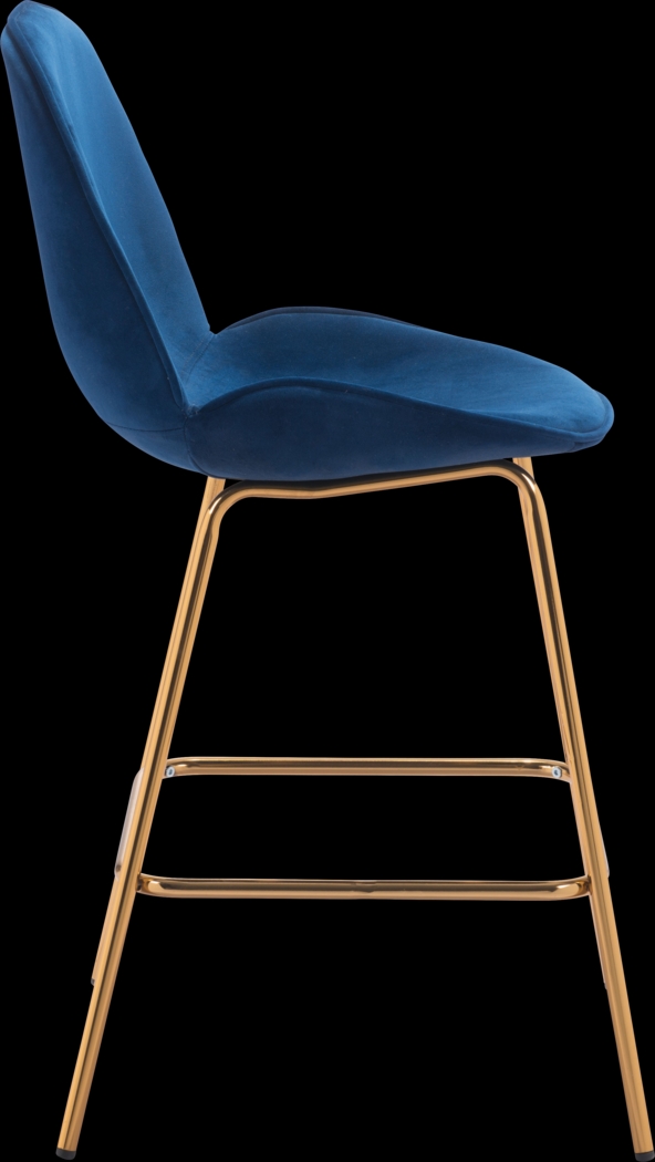 Palou Blue Counter Height Stool, Set of 2 - Thumbnail - Image 2