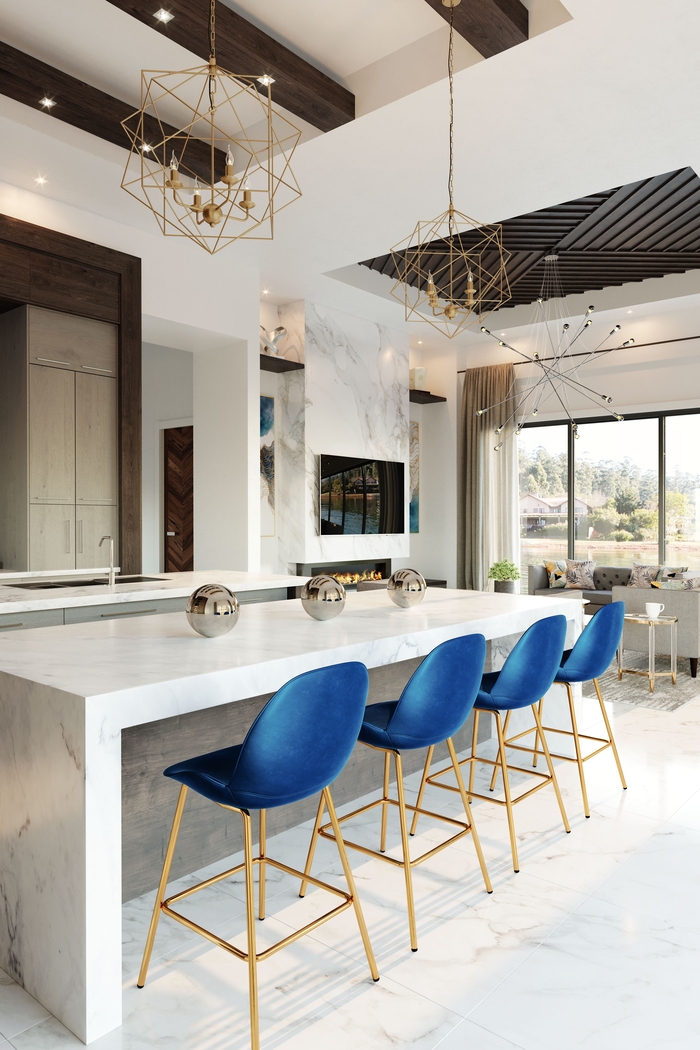 Palou Blue Counter Height Stool, Set of 2 - Thumbnail - Image 6