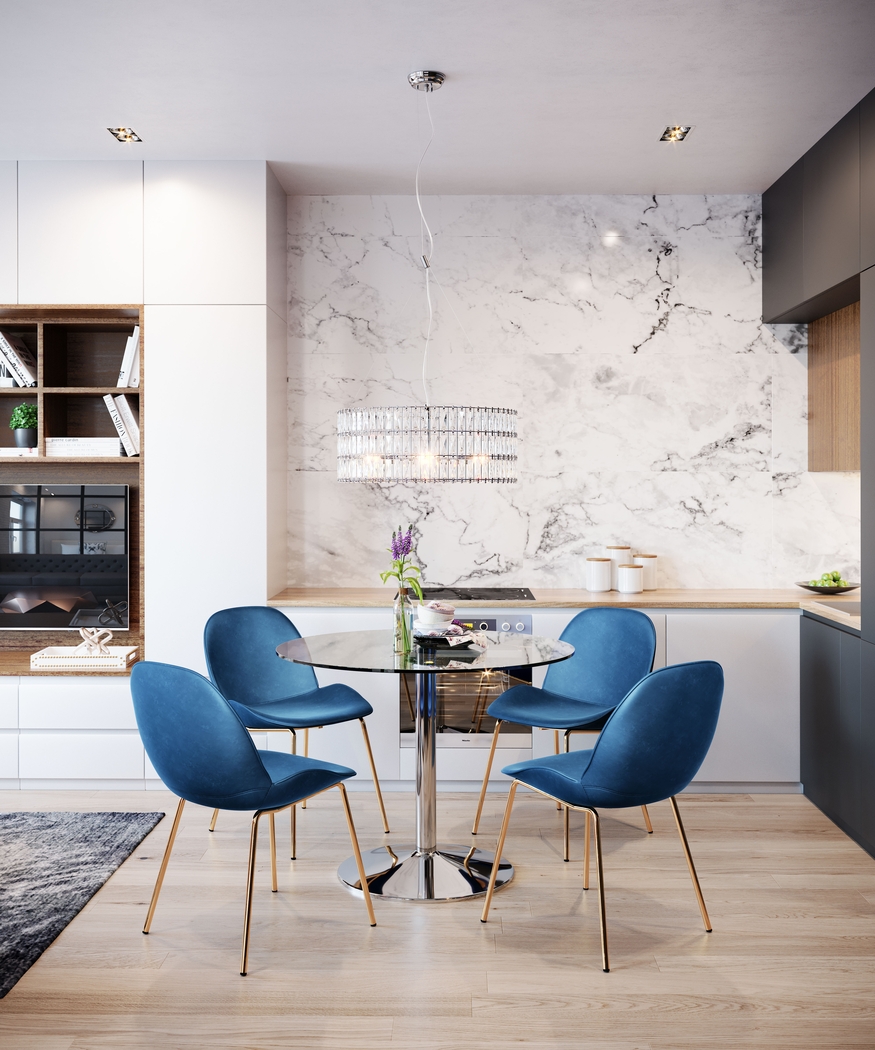 Palou Blue Side Chair, Set of 2 - Thumbnail - Image 6