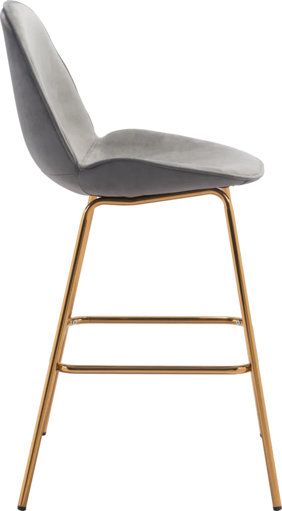 Palou Gray Barstool, Set of 2 - Thumbnail - Image 2