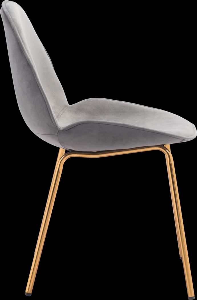 Palou Gray Side Chair, Set of 2 - Thumbnail - Image 2