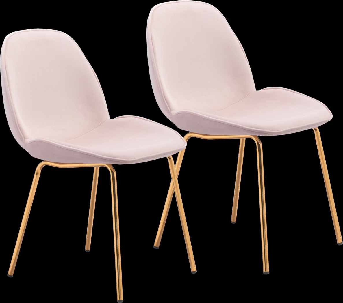 Palou Pink Side Chair, Set of 2 - Thumbnail - Image 1