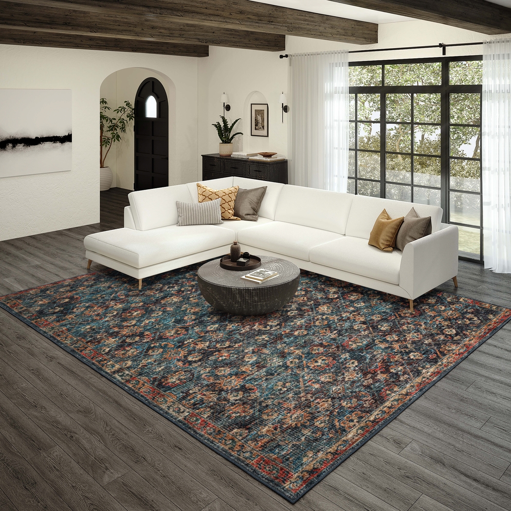 Palumar Blue 5' x 8' Rug - Thumbnail - Image 5