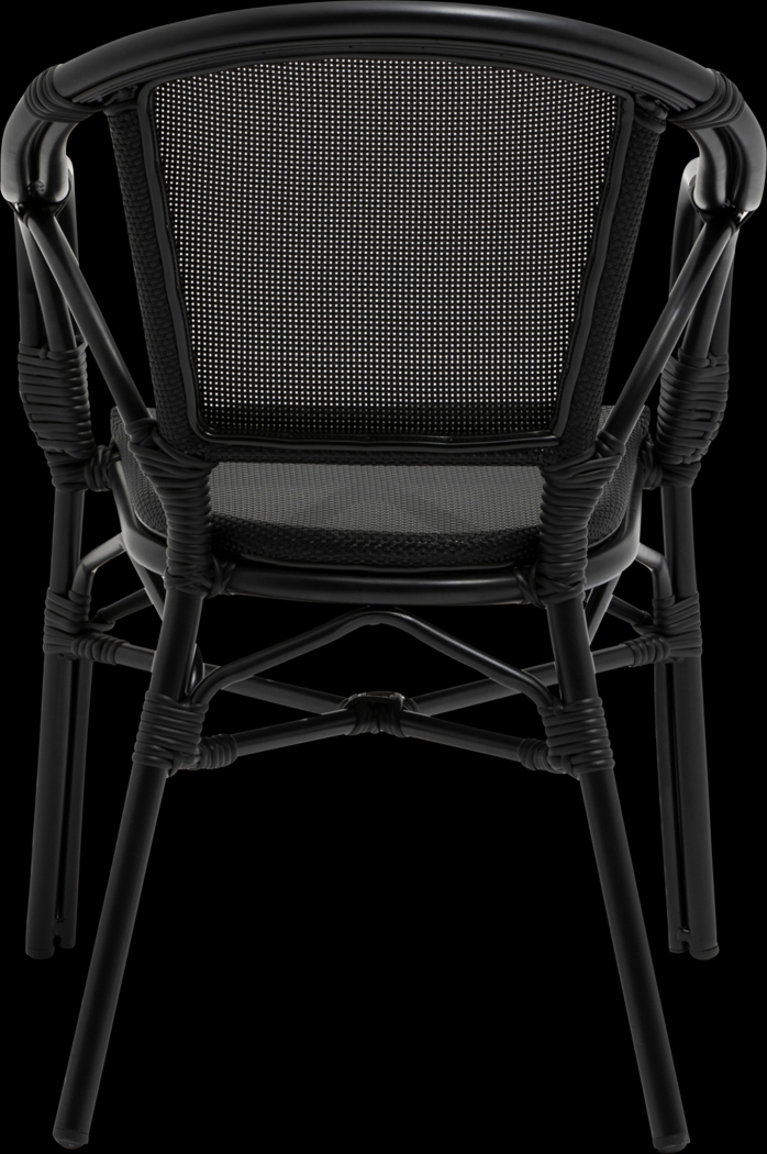 Palumbo I Black Arm Chair, Set of 2 - Thumbnail - Image 8