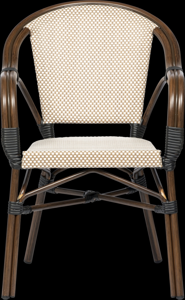 Palumbo II Brown Arm Chair, Set of 2 - Thumbnail - Image 3