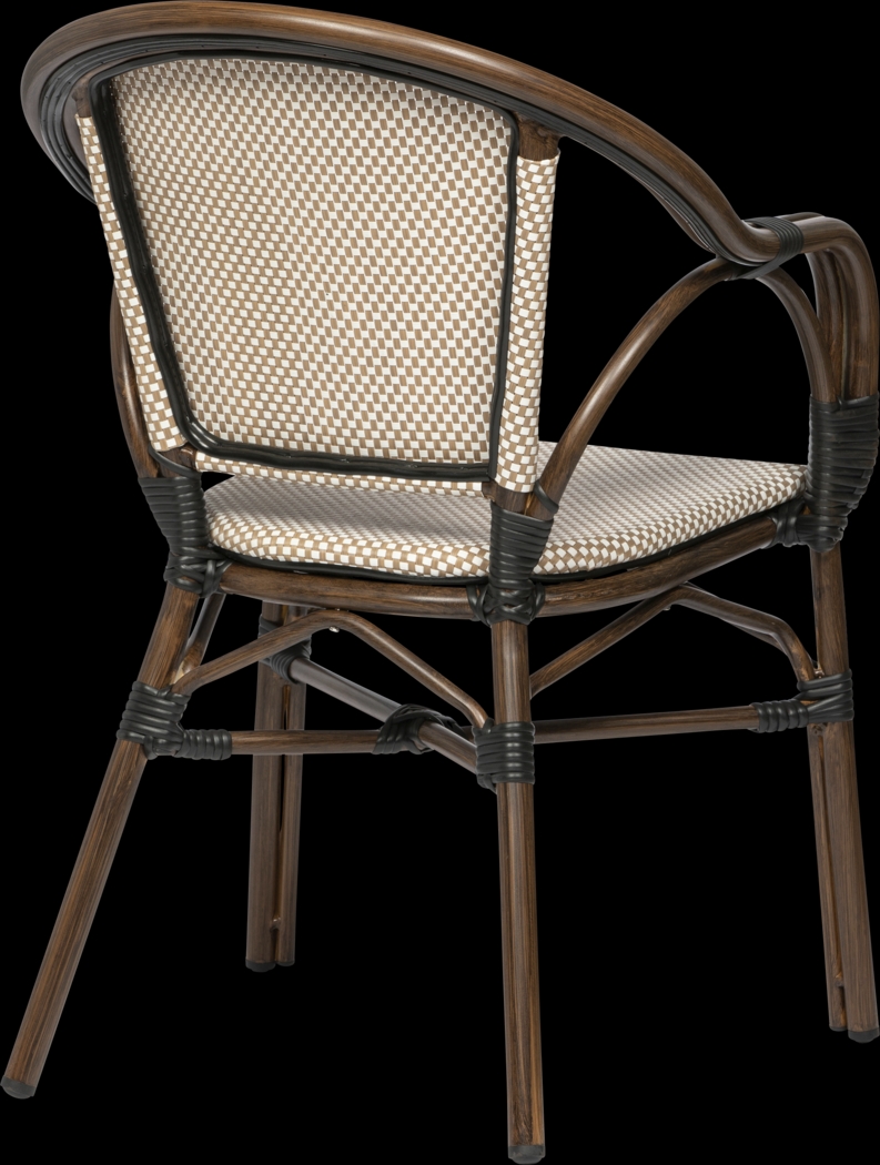 Palumbo II Brown Arm Chair, Set of 2 - Thumbnail - Image 6