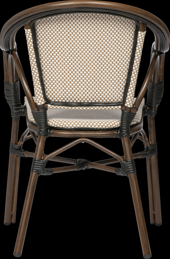 Palumbo II Brown Arm Chair, Set of 2 - Thumbnail - Image 7