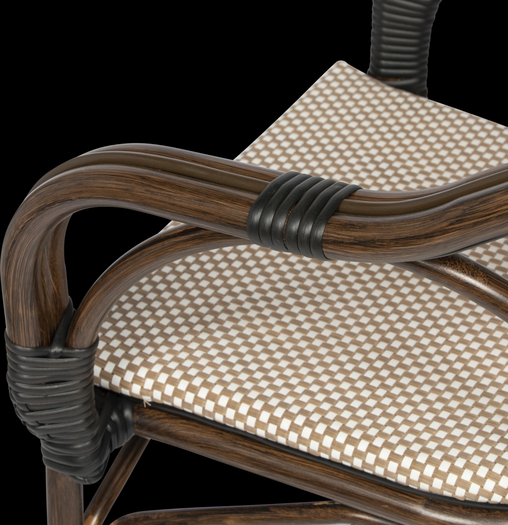 Palumbo II Brown Arm Chair, Set of 2 - Thumbnail - Image 8