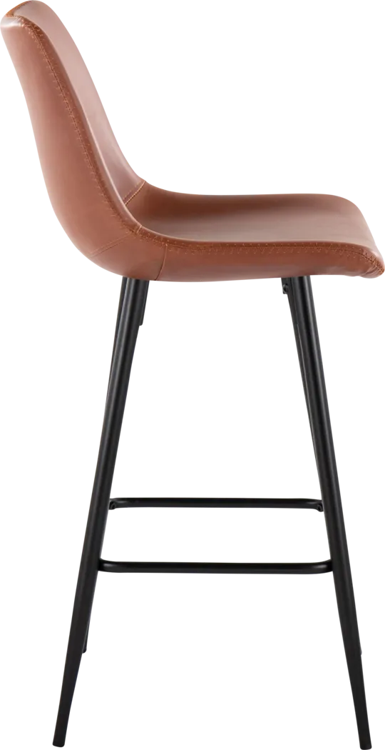 Pamco Cognac Counter Height Stool, Set of 2 - Thumbnail - Image 4