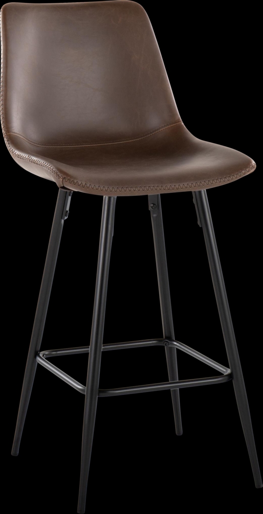 Pamco Espresso Counter Height Stool, Set of 2 - Thumbnail - Image 3