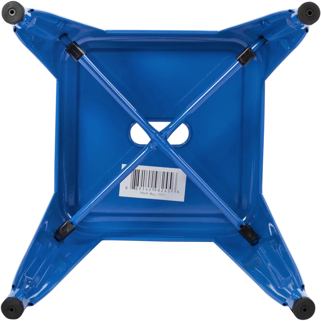 Pamelan Blue Dining Stool, Set of 4 - Thumbnail - Image 4