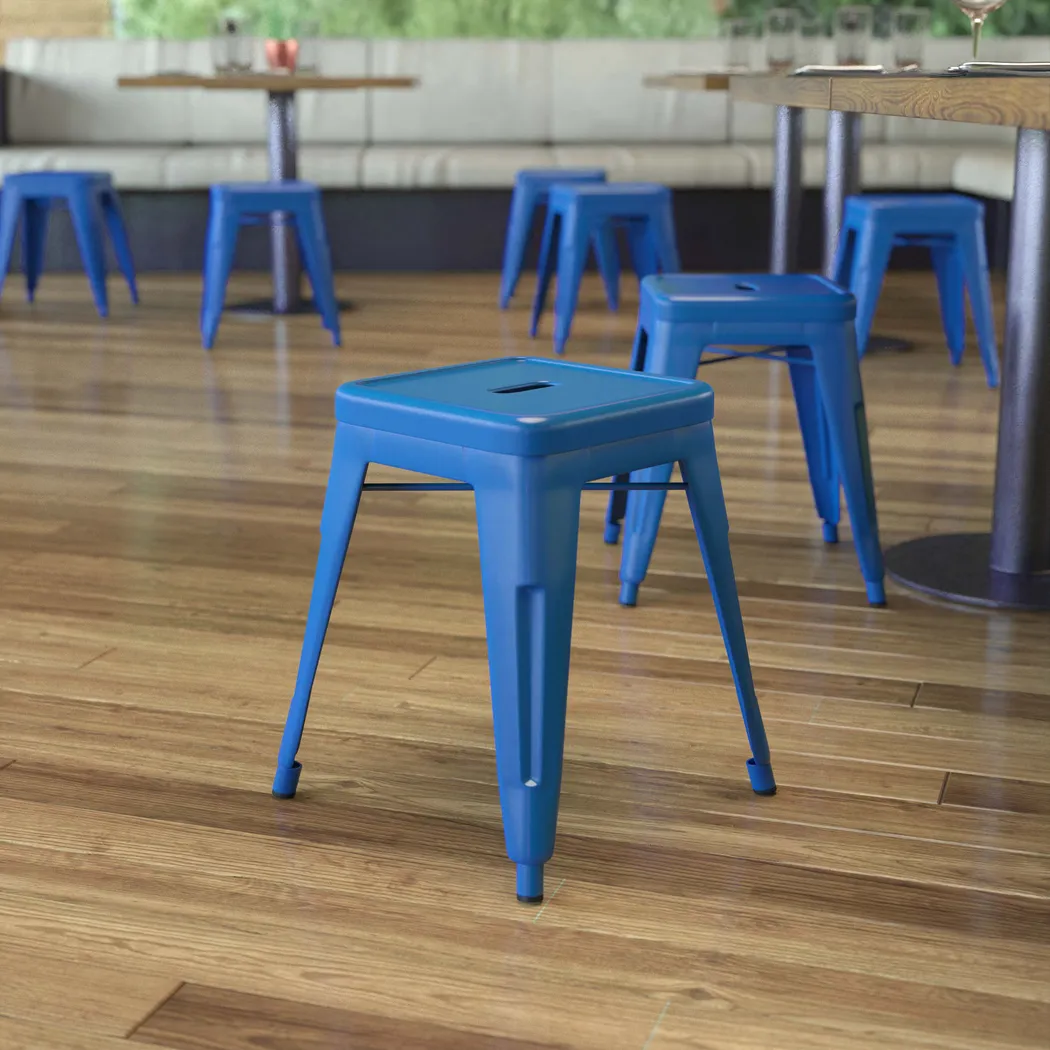 Pamelan Blue Dining Stool, Set of 4 - Thumbnail - Image 6
