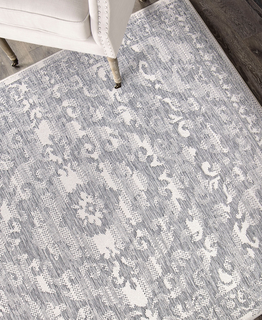 Pamelia Blue 5'3 x 7'6 Rug - Thumbnail - Image 2