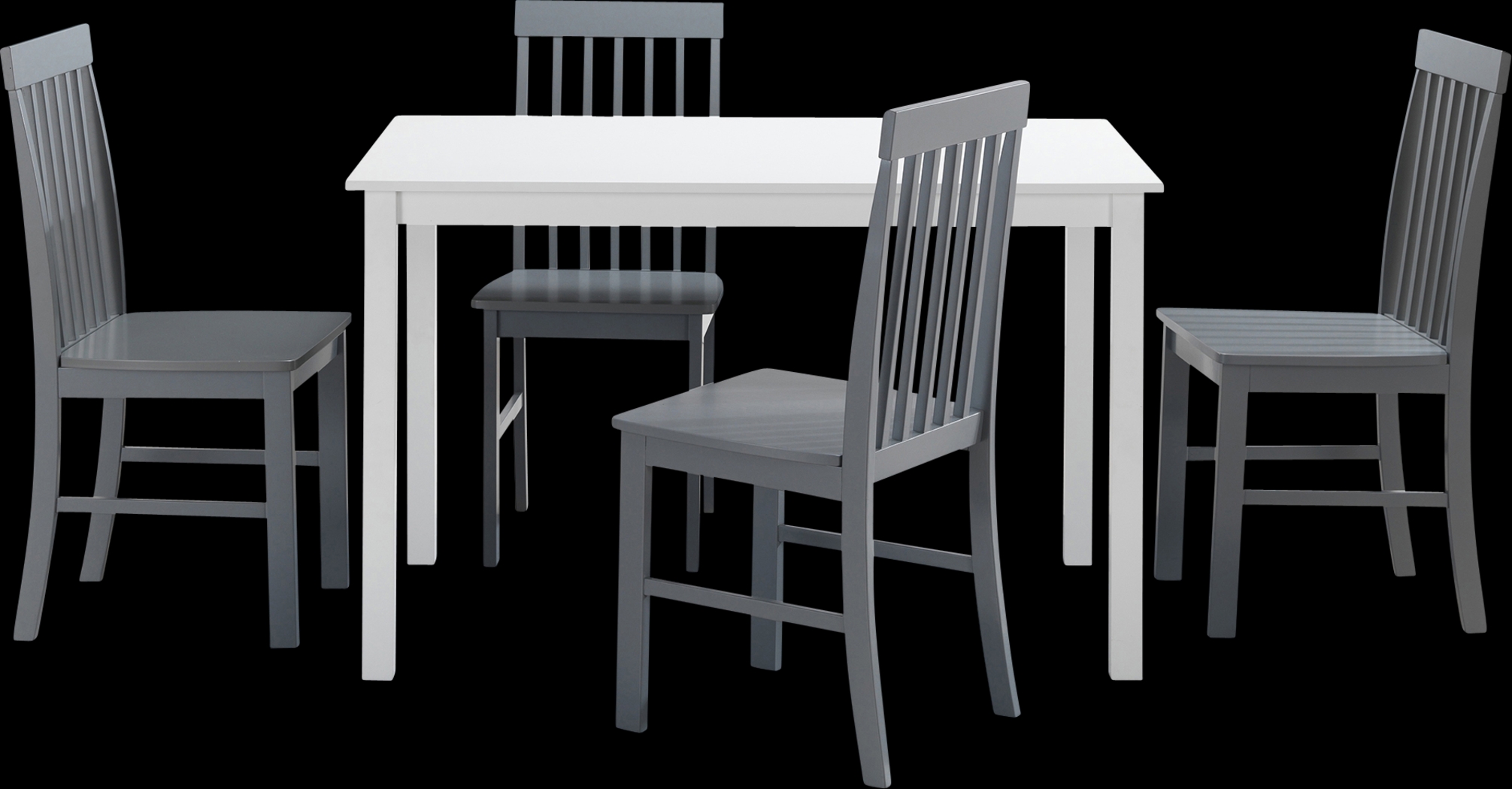 Pamrapo White 5 pc. Dining Set - Thumbnail - Image 4