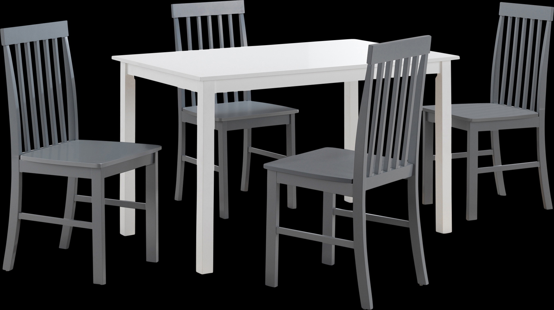 Pamrapo White 5 pc. Dining Set - Thumbnail - Image 1