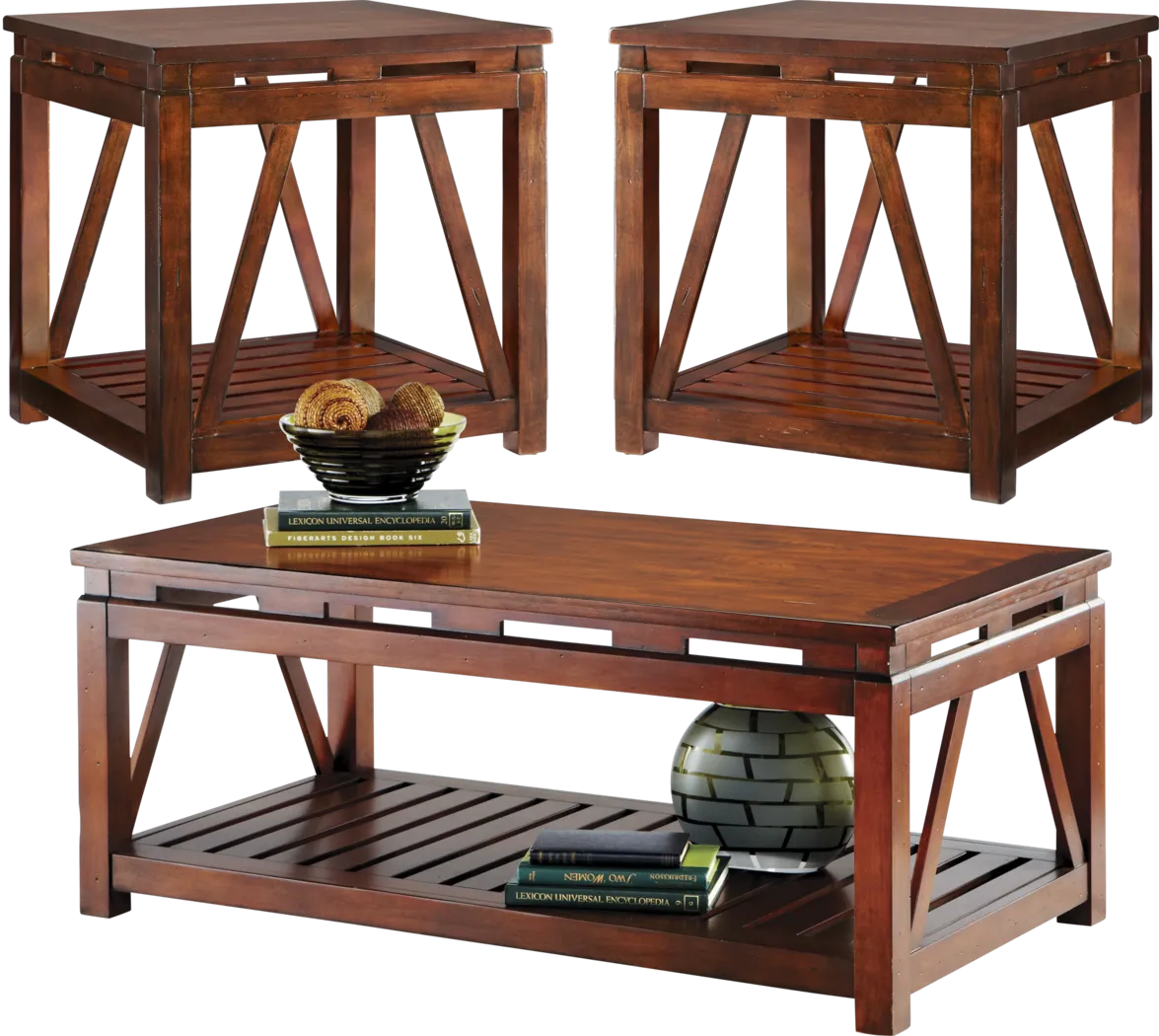 Panama Jack Breezy View Cherry 3 Pc Table Set - Thumbnail - Image 1