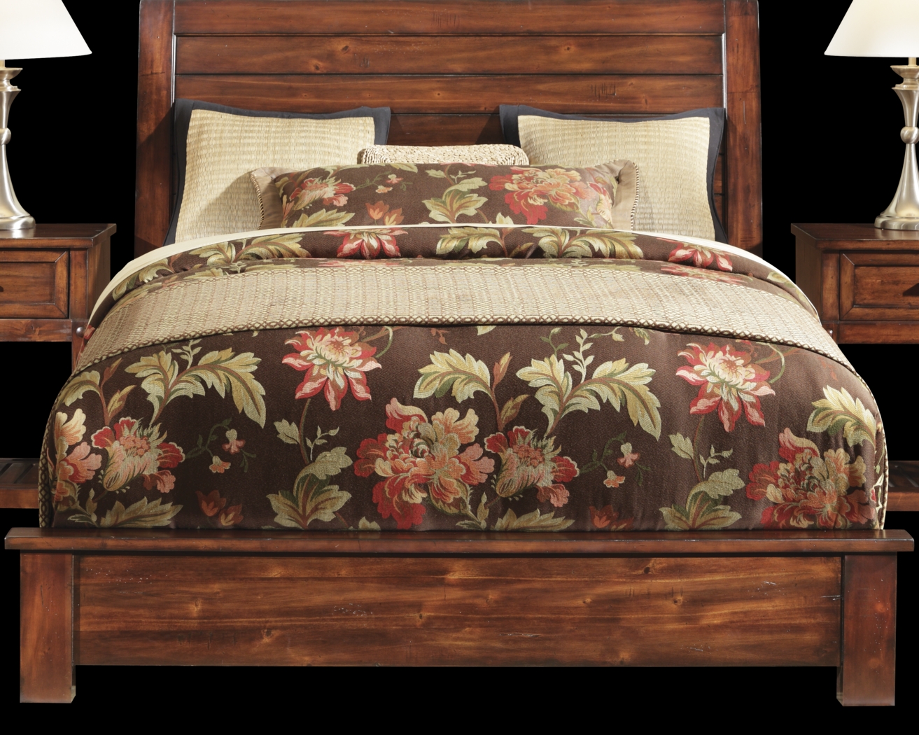 Panama Jack Eco Jack Sleigh 3 Pc Queen Bed - Thumbnail - Image 1
