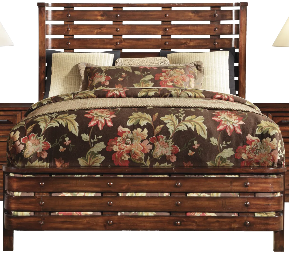 Panama Jack Eco Jack  Walnut 3 Pc Queen Bed - Thumbnail - Image 1